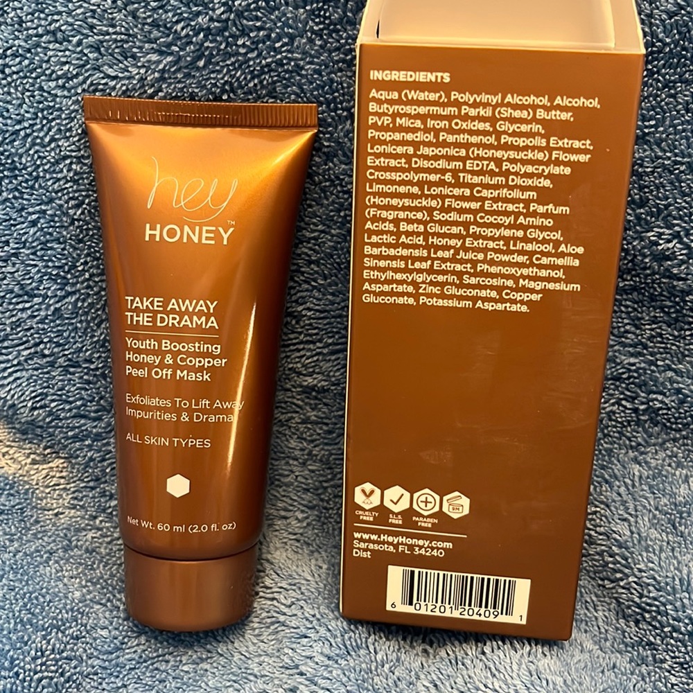 NEW in Package hey Honey Take Away The Drama Skin Renewal Copper Peel Off Mask